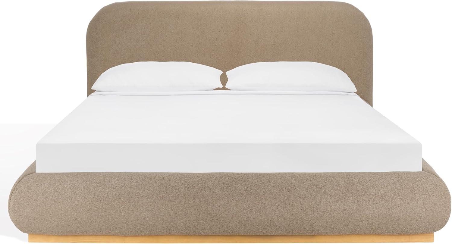 image:imageSAFAVIEH Couture Collection Jennabryanna Light BrownNatural Boucle King Size BedLight BrownNatural