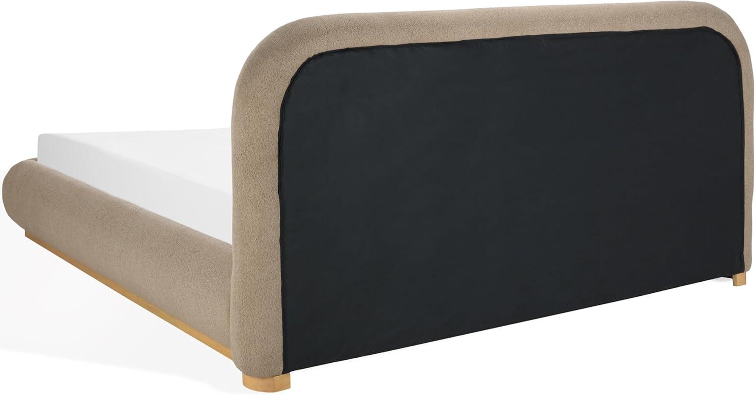 image:imageSAFAVIEH Couture Collection Jennabryanna Light BrownNatural Boucle King Size BedLight BrownNatural