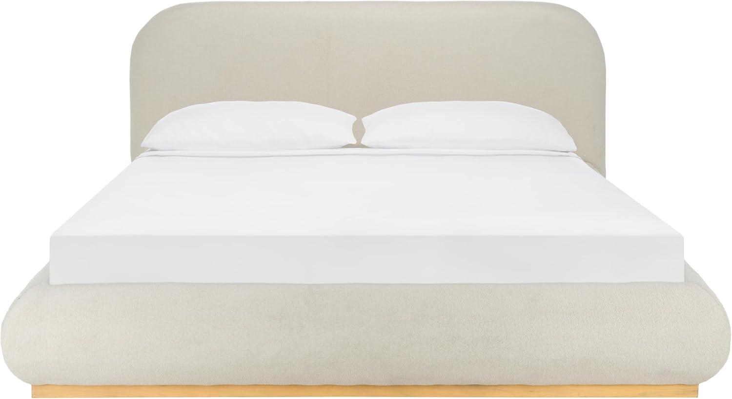 image:imageSAFAVIEH Couture Collection Jennabryanna Light BrownNatural Boucle King Size BedTanNatural