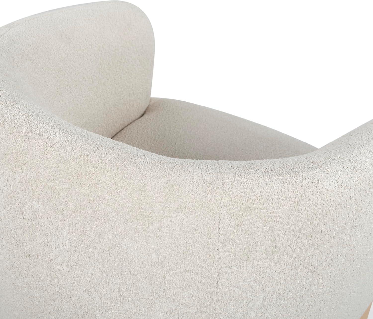 image:imageSAFAVIEH Couture Collection Lauricella Tan BoucleNatural Dining Chair Fully AssembledTanNatural