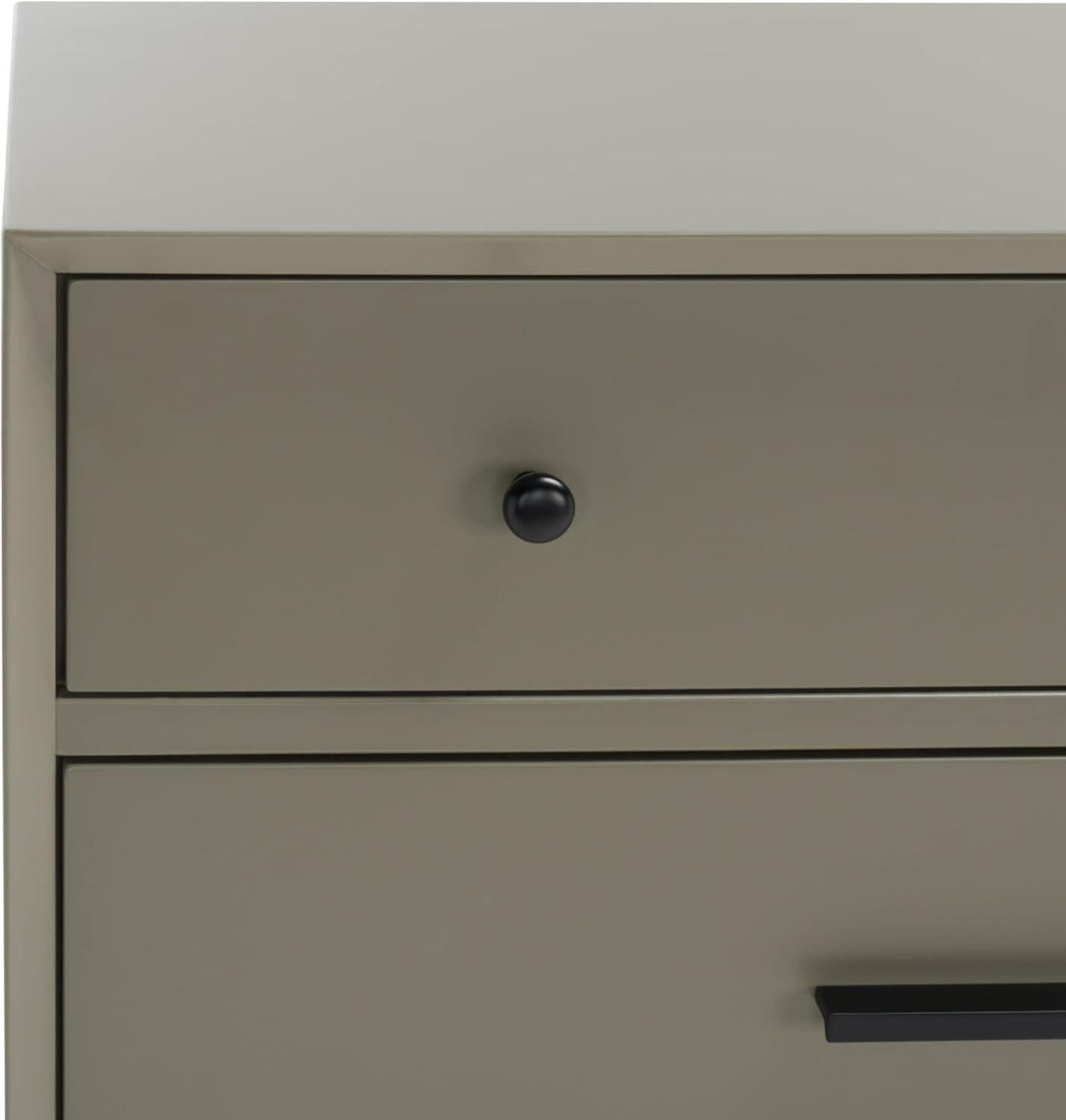 image:imageSAFAVIEH Couture Collection Madden Retro Dark Grey amp Black 6Drawer DresserDark GreyBlack
