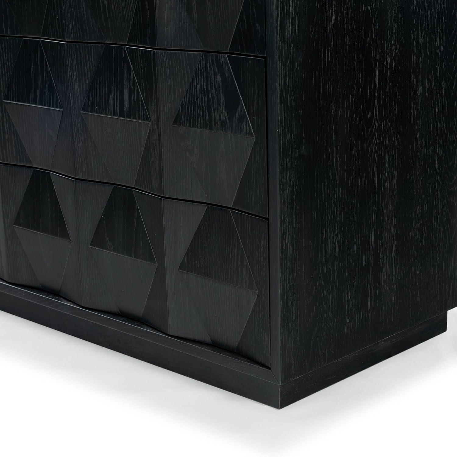 image:imageSAFAVIEH Couture Collection Riabelle Black 6Drawer Dresser Fully AssembledBlack