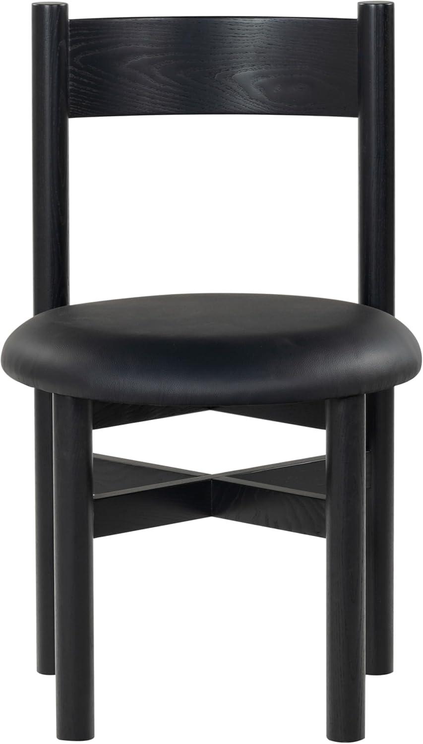 image:imageSAFAVIEH Couture Collection Tayla NaturalWhite Linen Dining Chair Fully AssembledBlackBlack