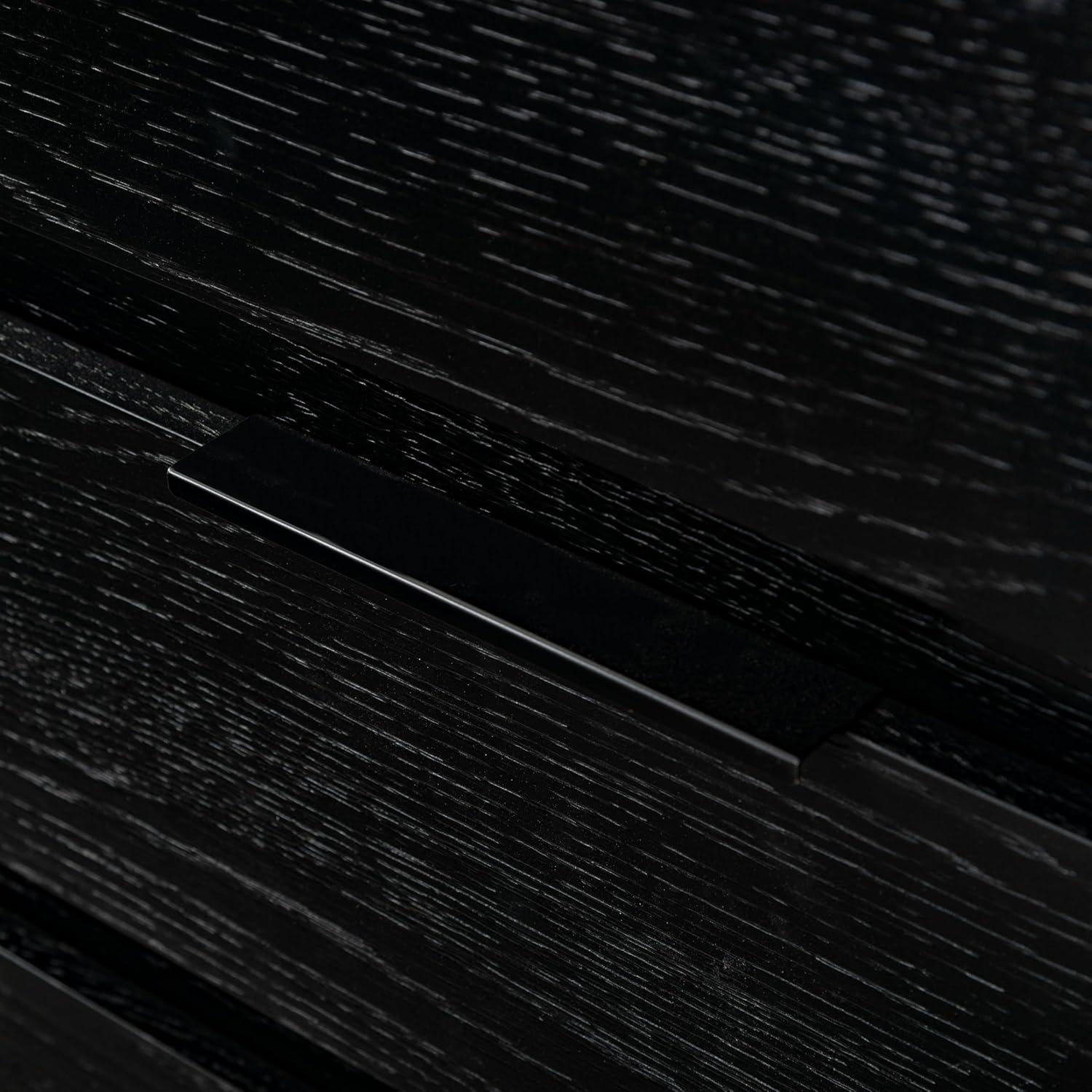 image:imageSAFAVIEH Couture Collection Titus Black 6Drawer Stacked Dresser Fully AssembledBlack
