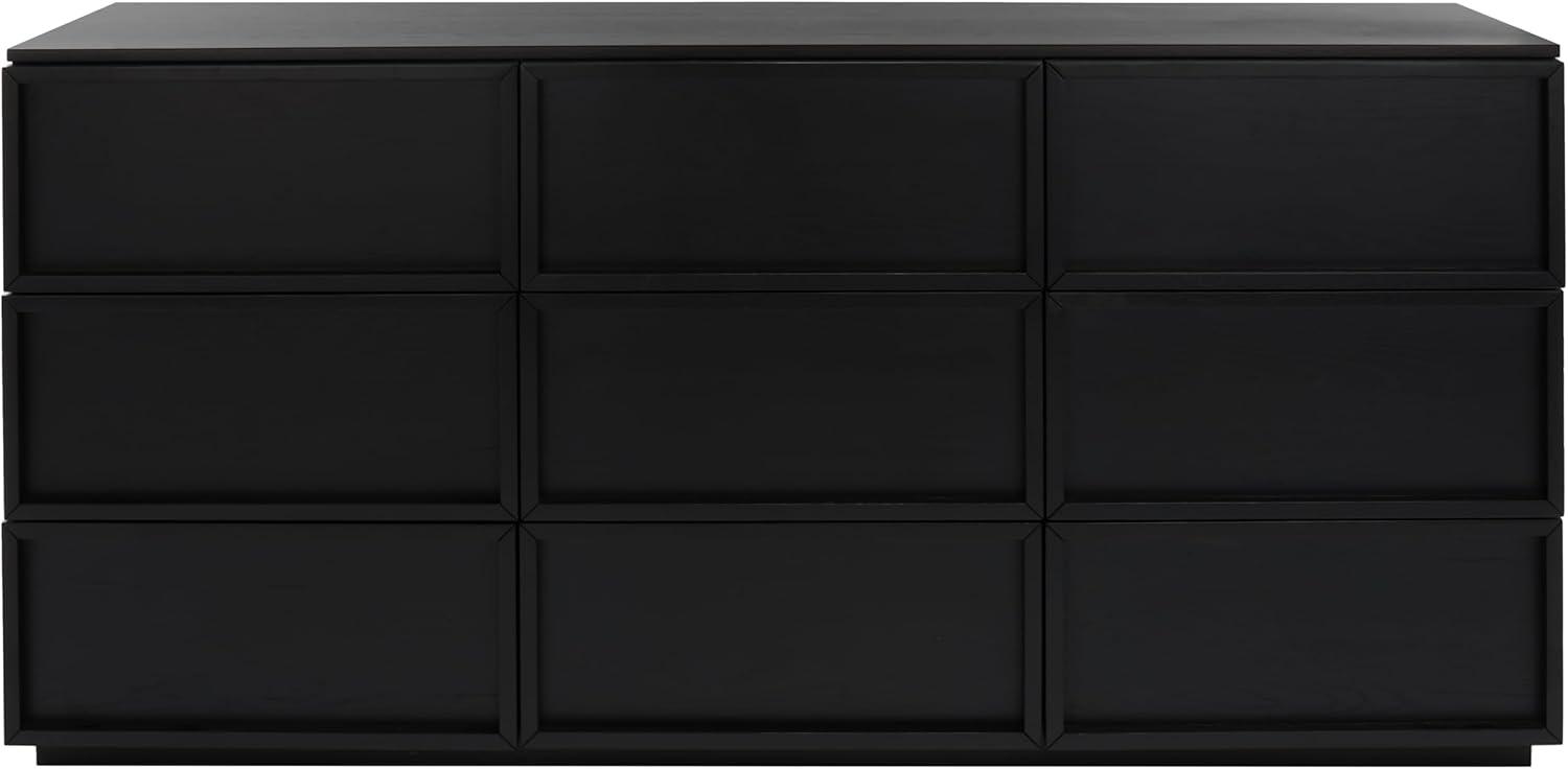 image:imageSAFAVIEH Couture Collection Zeus Black 9Drawer Dresser Fully AssembledBlack