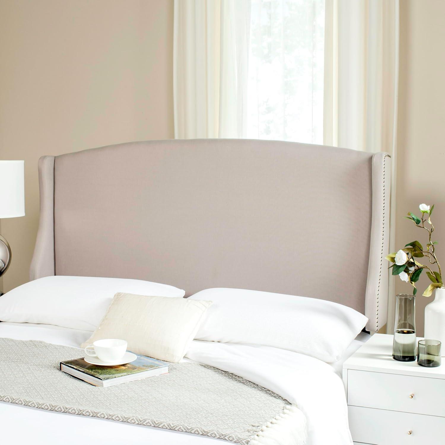 image:imageSAFAVIEH Headboard Collection Austin Headboard Queen Light GreyTaupe