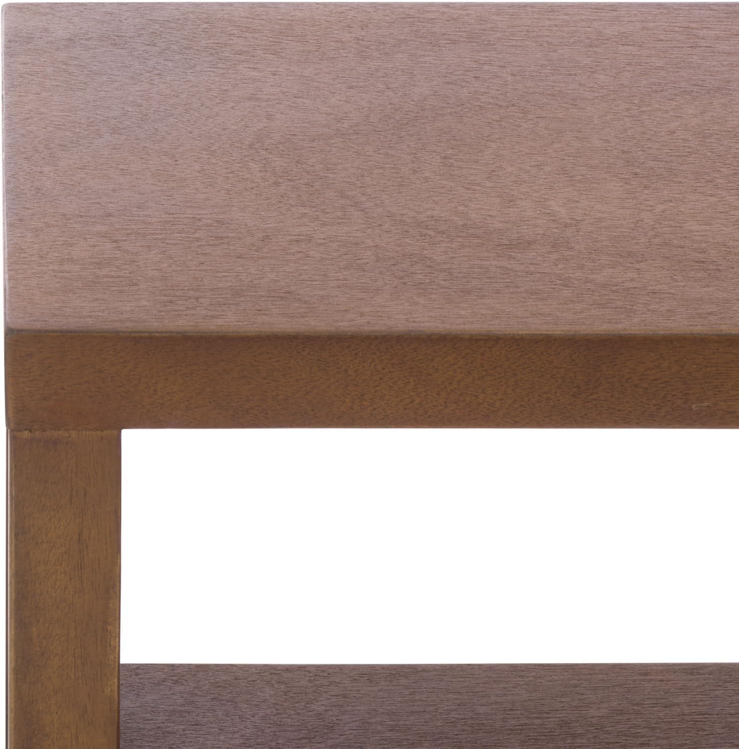 image:imageSAFAVIEH Home Collection Ernest Natural Brown amp White Washed 2Drawer 1Shelf Chest Modern Storage Cabinet Fully Assembled CHS6605ANaturalWhite Washed