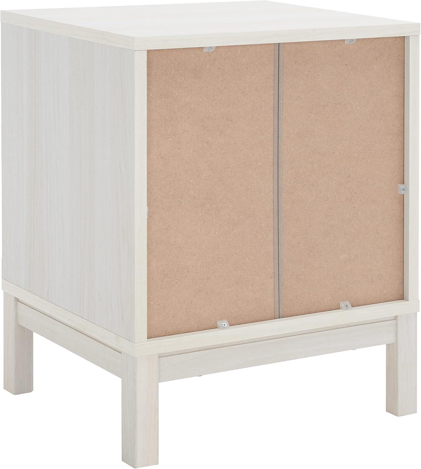 image:imageSAFAVIEH Home Collection Galio Black amp Gold 2Drawer Nightstand VintageInspired Bedside Table with Storage for Bedroom NST9600BBleached WhiteGold