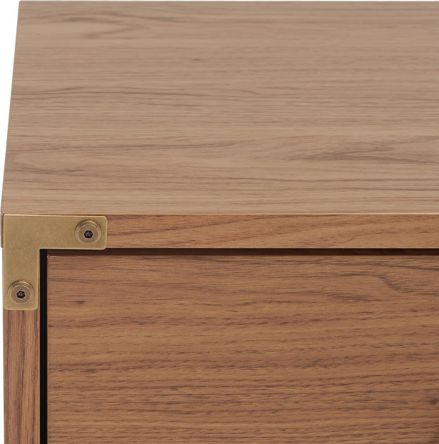 image:imageSAFAVIEH Home Collection Galio Black amp Gold 2Drawer Nightstand VintageInspired Bedside Table with Storage for Bedroom NST9600BOakGold