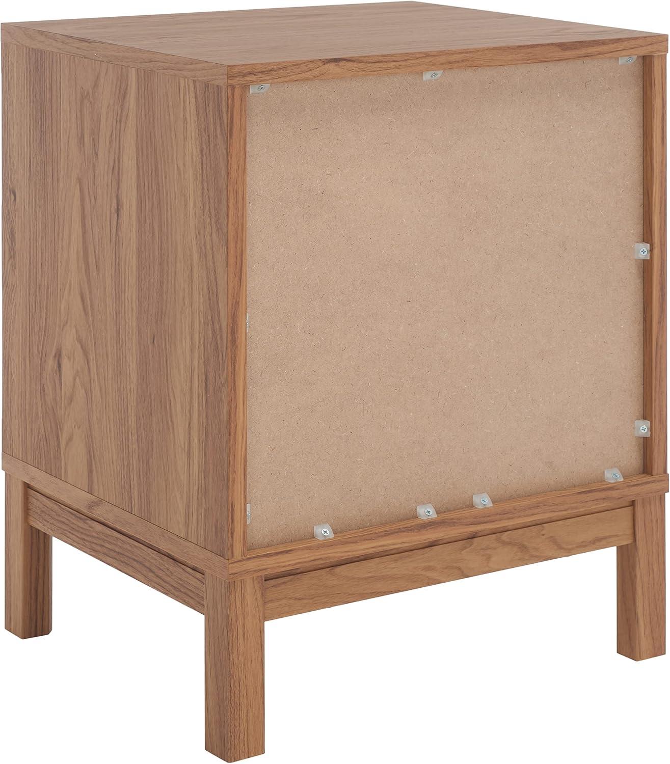image:imageSAFAVIEH Home Collection Galio Black amp Gold 2Drawer Nightstand VintageInspired Bedside Table with Storage for Bedroom NST9600BOakGold