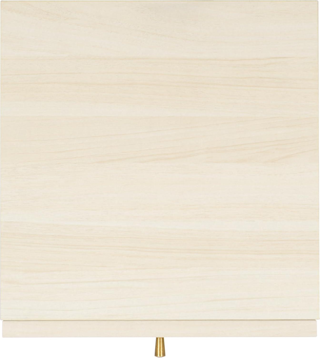 image:imageSAFAVIEH Home Collection Aino Oak 1Drawer NightstandBleached WhiteNatural