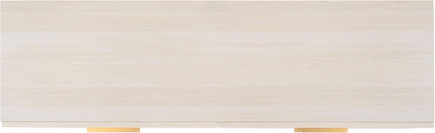 image:imageSAFAVIEH Home Collection Axelle Bleached WhiteGold 6Drawer Dresser