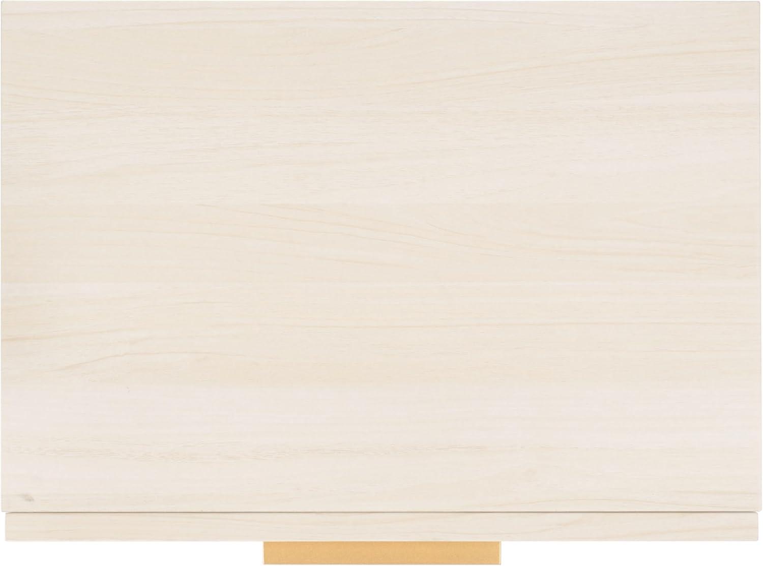 image:imageSAFAVIEH Home Collection Axelle OakBlack 2Drawer NightstandBleached WhiteGold