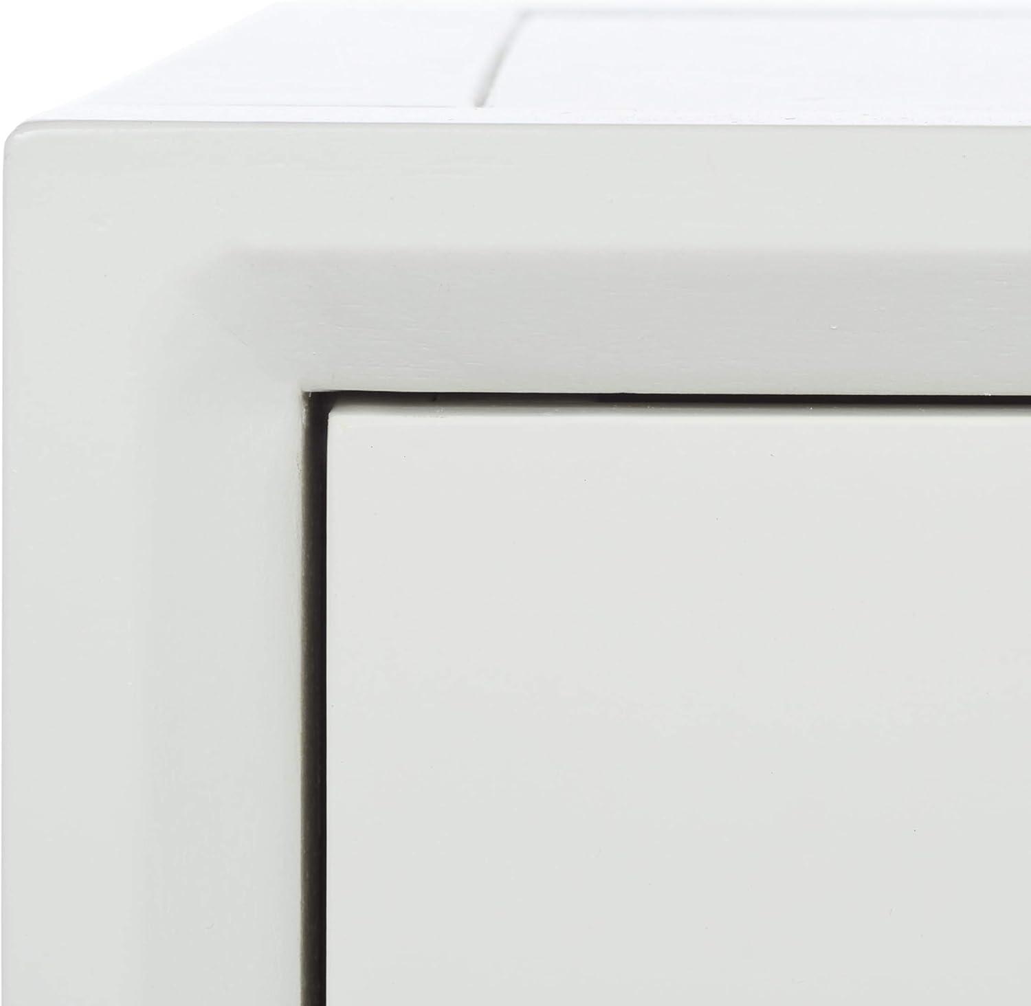 image:imageSAFAVIEH Home Collection Siobhan Vanilla Solid Wood 1Drawer Nightstand Accent TableOff White