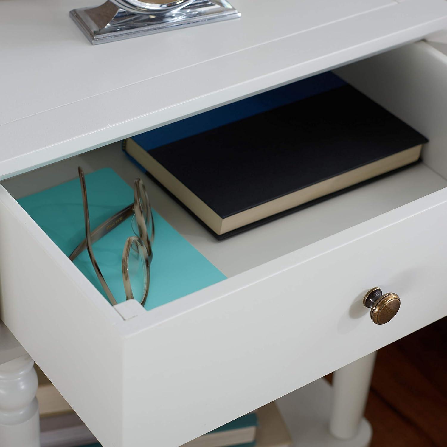 image:imageSAFAVIEH Home Collection Siobhan Vanilla Solid Wood 1Drawer Nightstand Accent TableOff White