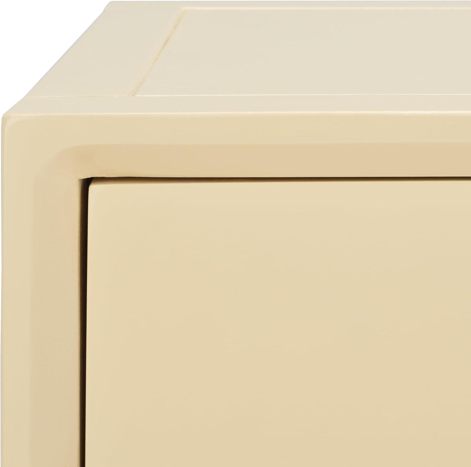 image:imageSAFAVIEH Home Collection Siobhan Vanilla Solid Wood 1Drawer Nightstand Accent TableVanilla