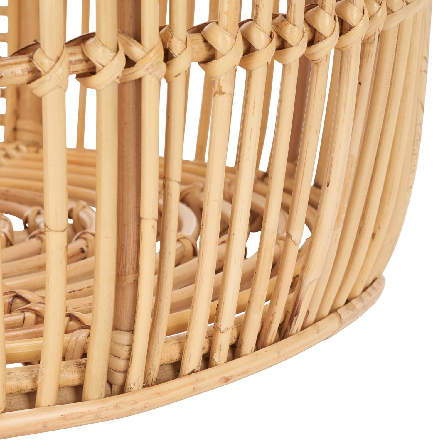 image:imageSAFAVIEH Home Collection Tyra Natural Rattan Basket Fully Assembled