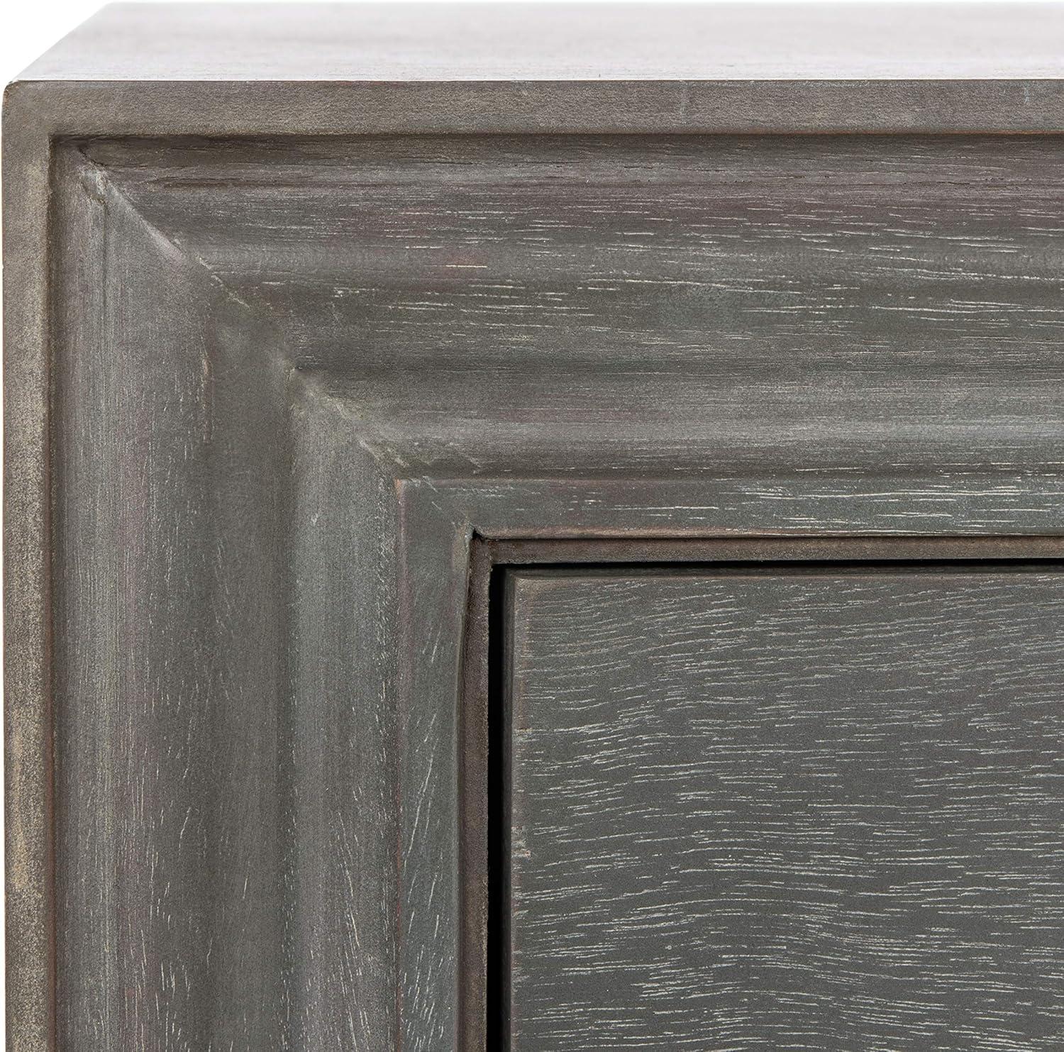 image:imageSafavieh American Homes Collection Blaise Steel Teal Accent TableAsh Grey