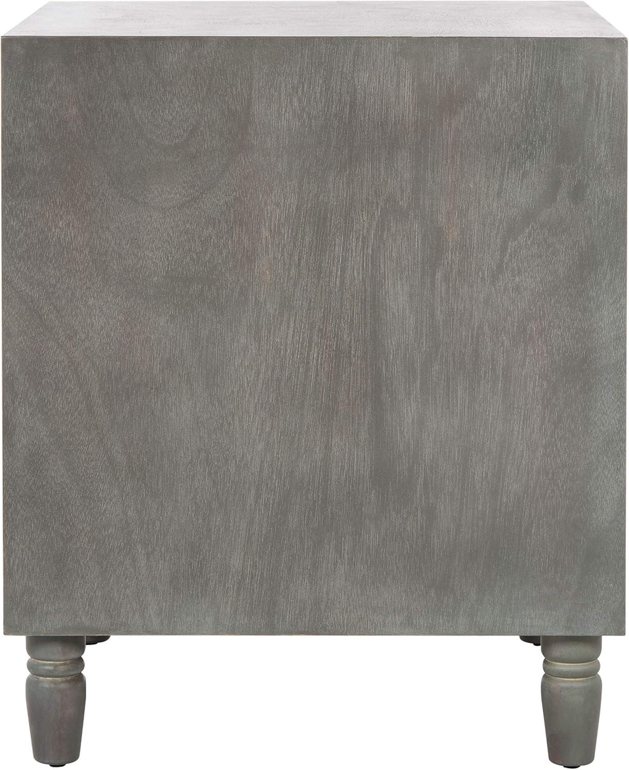 image:imageSafavieh American Homes Collection Blaise Steel Teal Accent TableAsh Grey