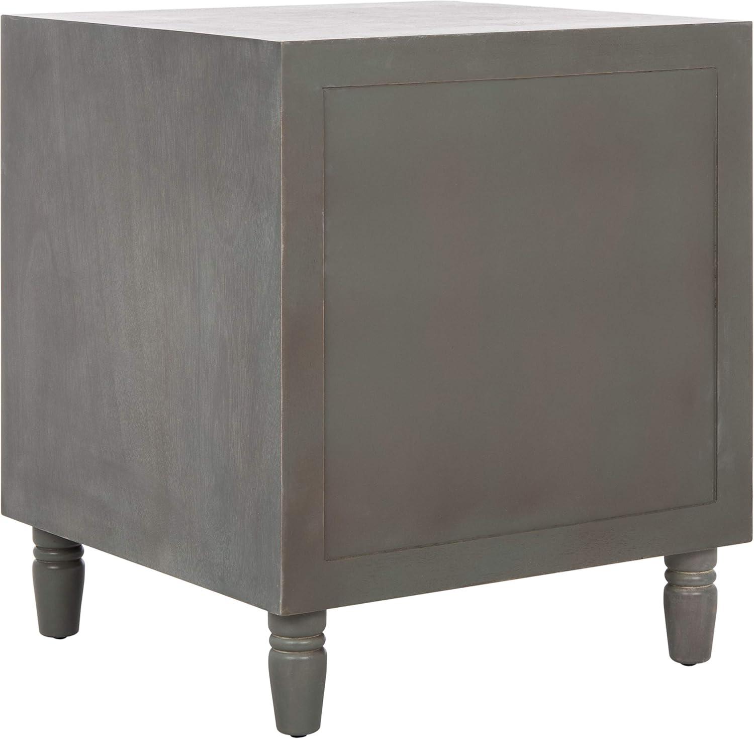 image:imageSafavieh American Homes Collection Blaise Steel Teal Accent TableAsh Grey