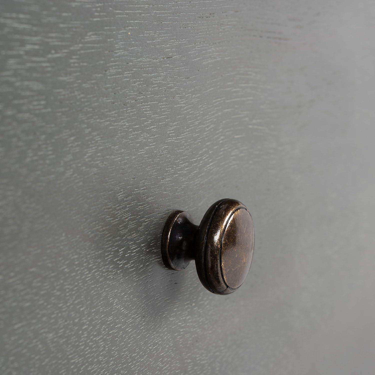 image:imageSafavieh American Homes Collection Blaise Steel Teal Accent TableAsh Grey