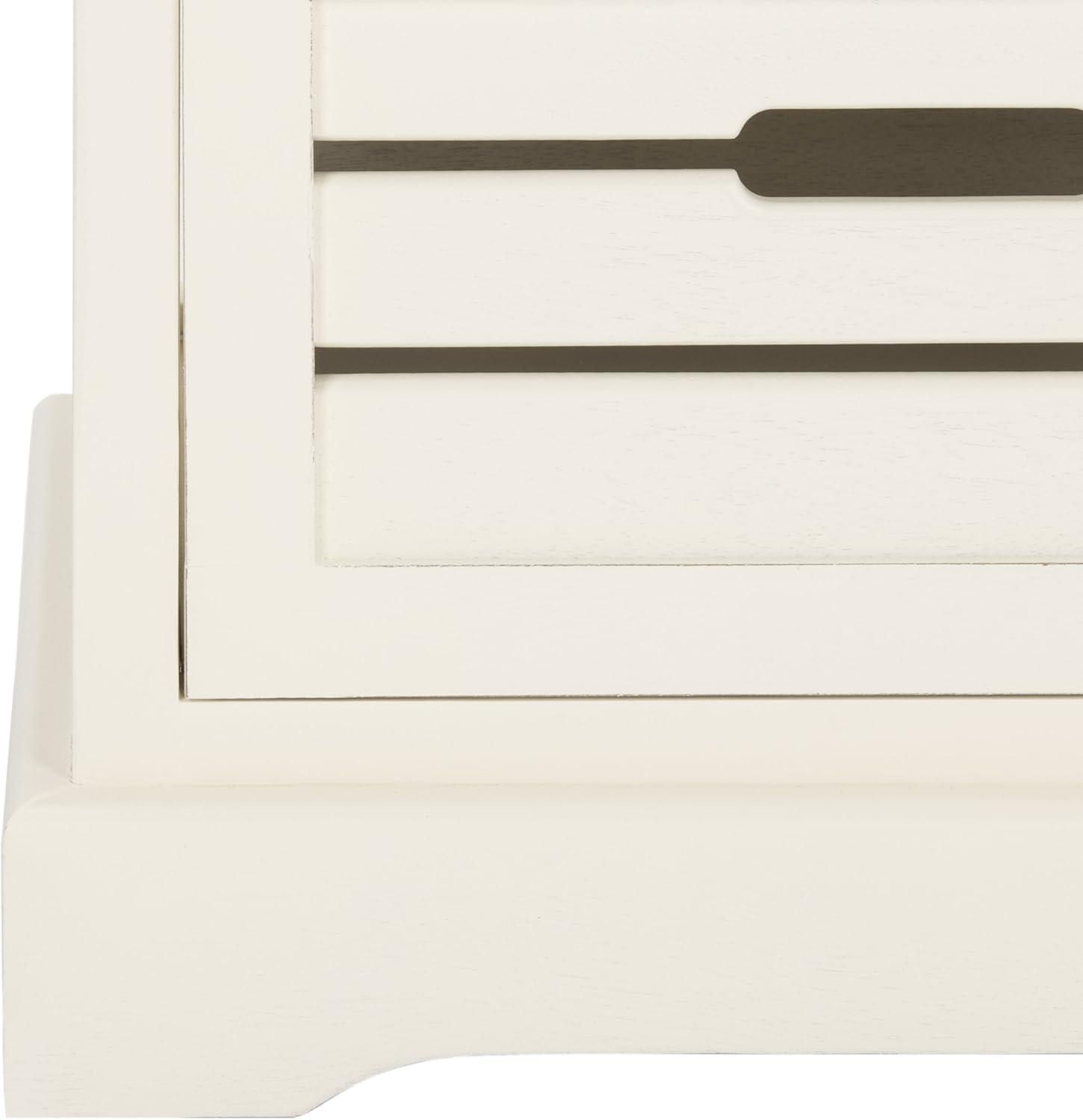 image:imageSafavieh American Homes Collection Sarina Cherry 5Drawer CabinetDistressed Cream