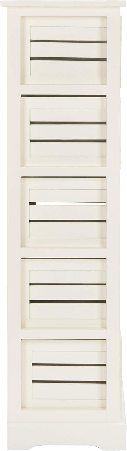 image:imageSafavieh American Homes Collection Sarina Cherry 5Drawer CabinetDistressed Cream