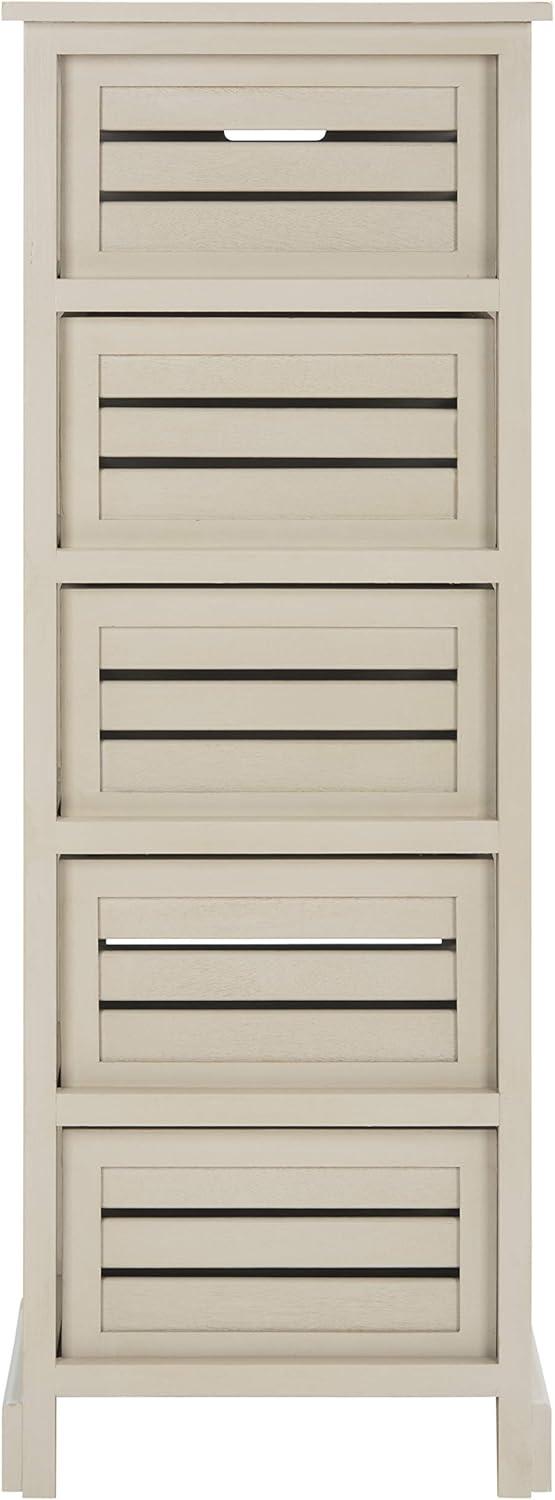 image:imageSafavieh American Homes Collection Sarina Cherry 5Drawer CabinetVintage Grey