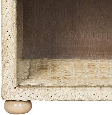 image:imageSafavieh Home Collection Adira Natural White Wash Wicker 1Drawer Nightstand Normal SEA8002A