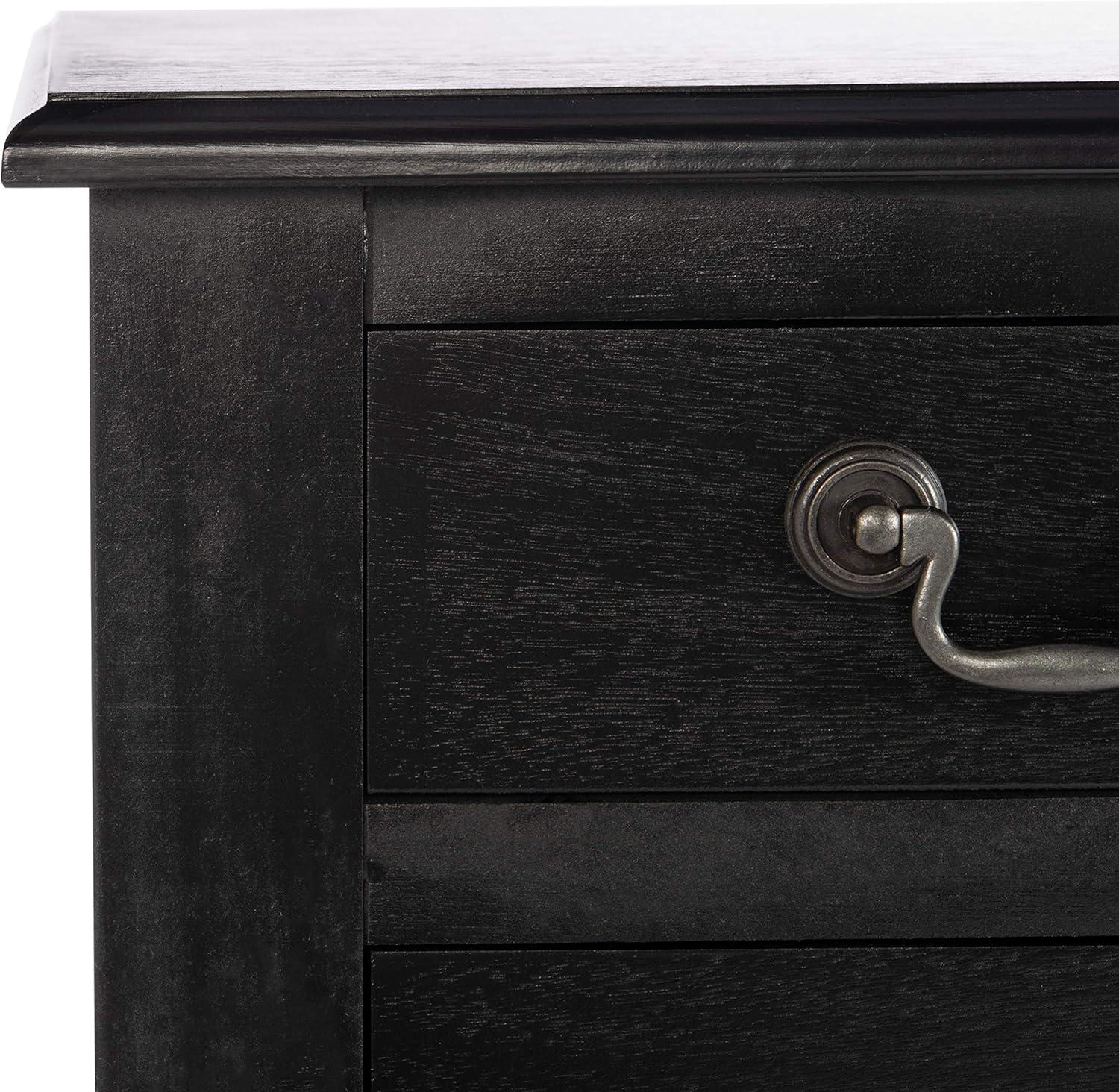 image:imageSafavieh Home Collection Athena Black 3Drawer Console TableBlack