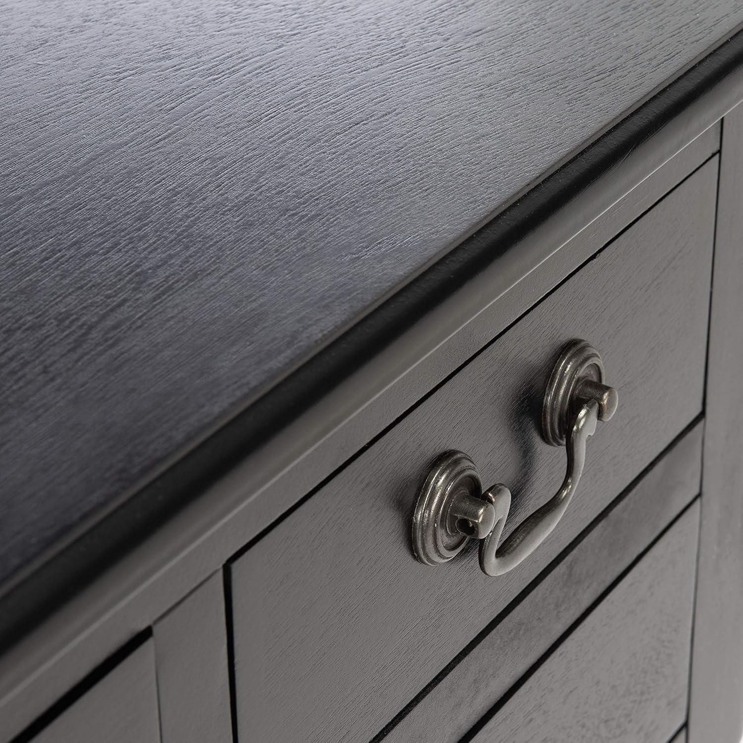 image:imageSafavieh Home Collection Athena Black 3Drawer Console TableBlack