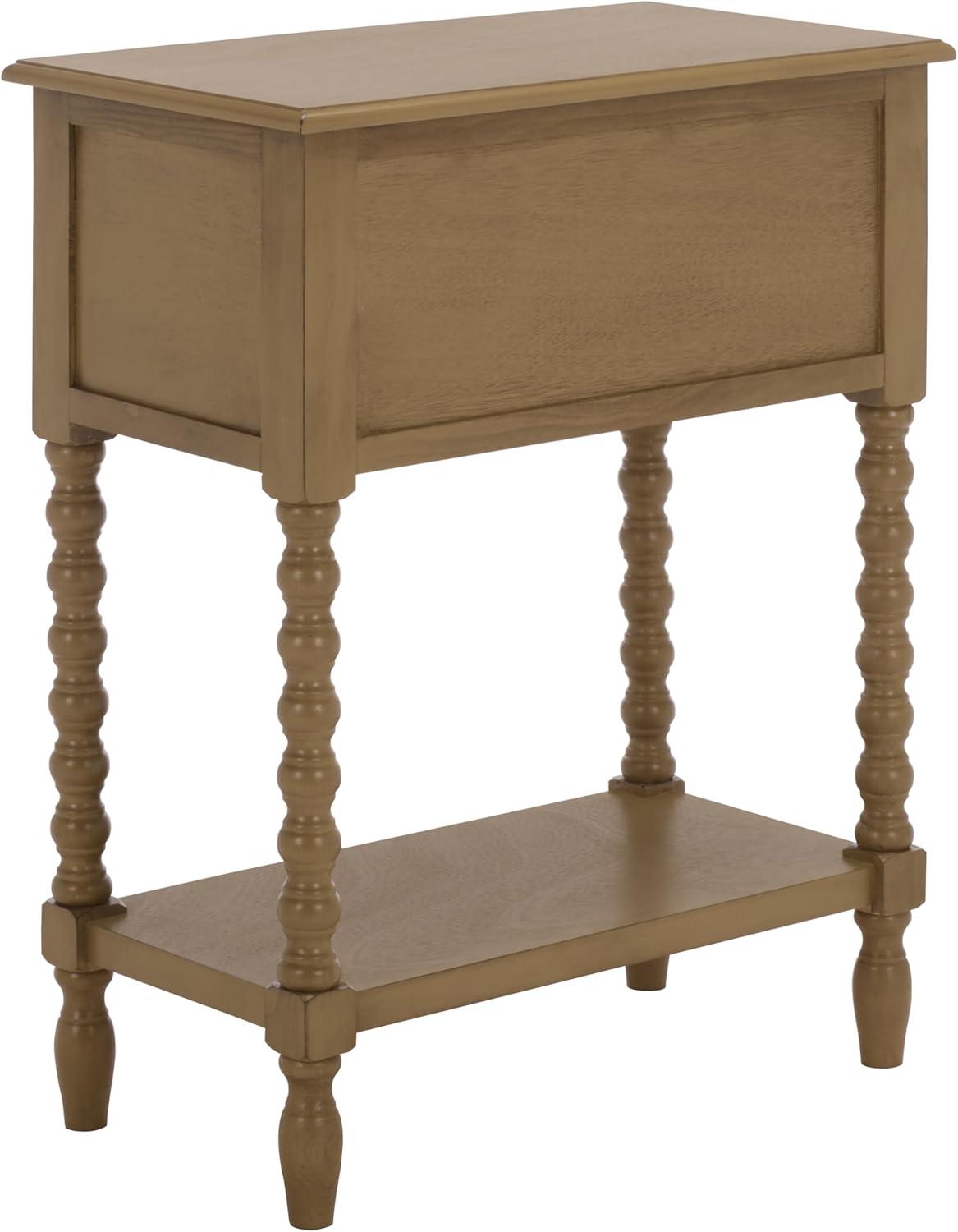 image:imageSafavieh Home Collection Athena Black 3Drawer Console TableDesert Brown