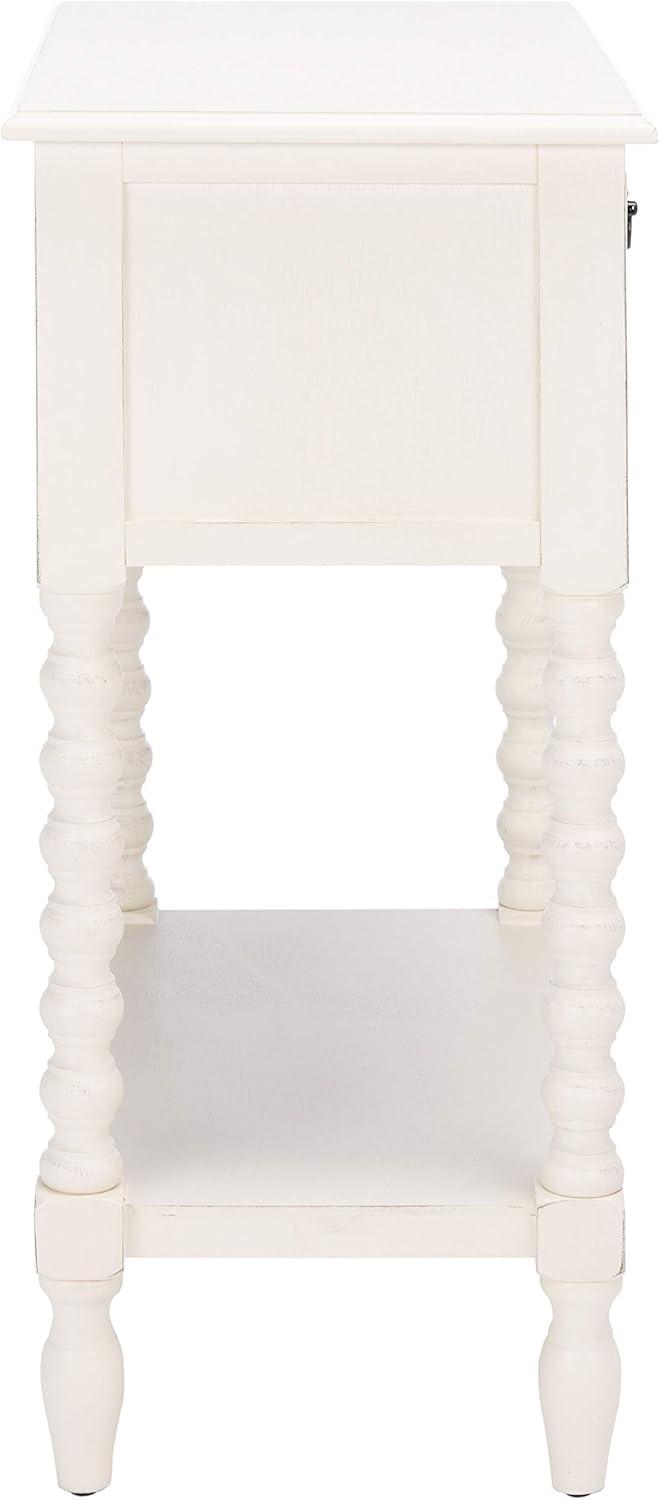 image:imageSafavieh Home Collection Athena Black 3Drawer Console TableDistressed White