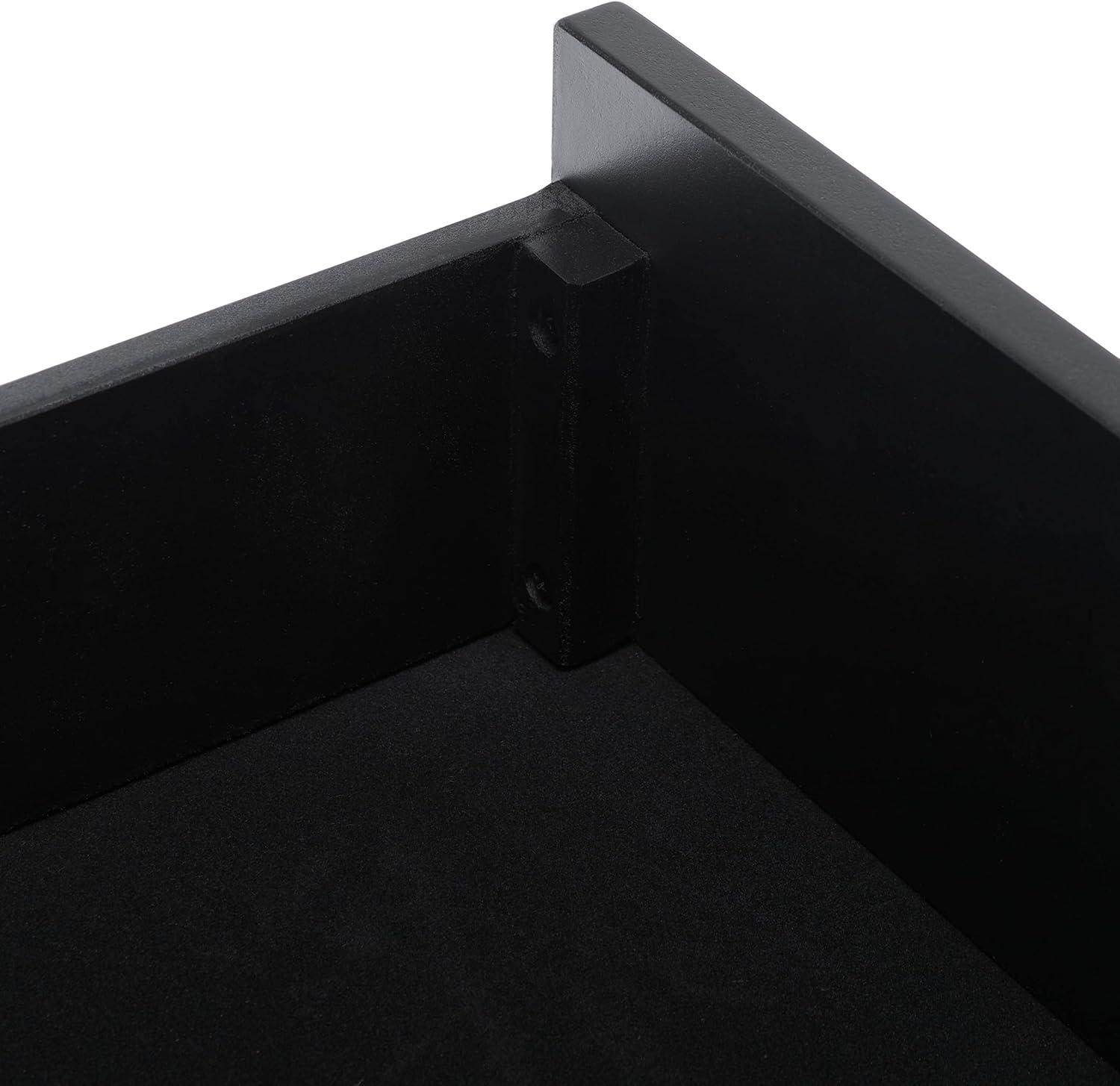 image:imageSafavieh Home Collection Blaize Black 3Drawer Nightstand Dresser ChestBlack
