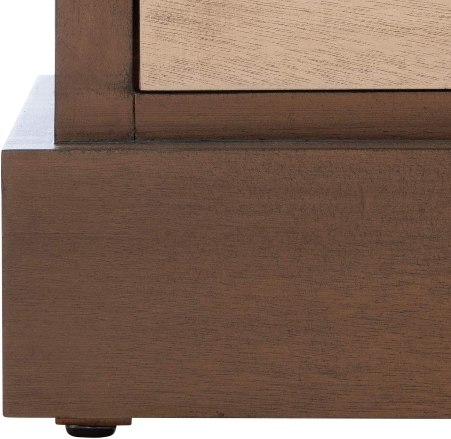 image:imageSafavieh Home Collection Briar Brown and Sand 6 Removable Drawer Storage ChestBrown Sand