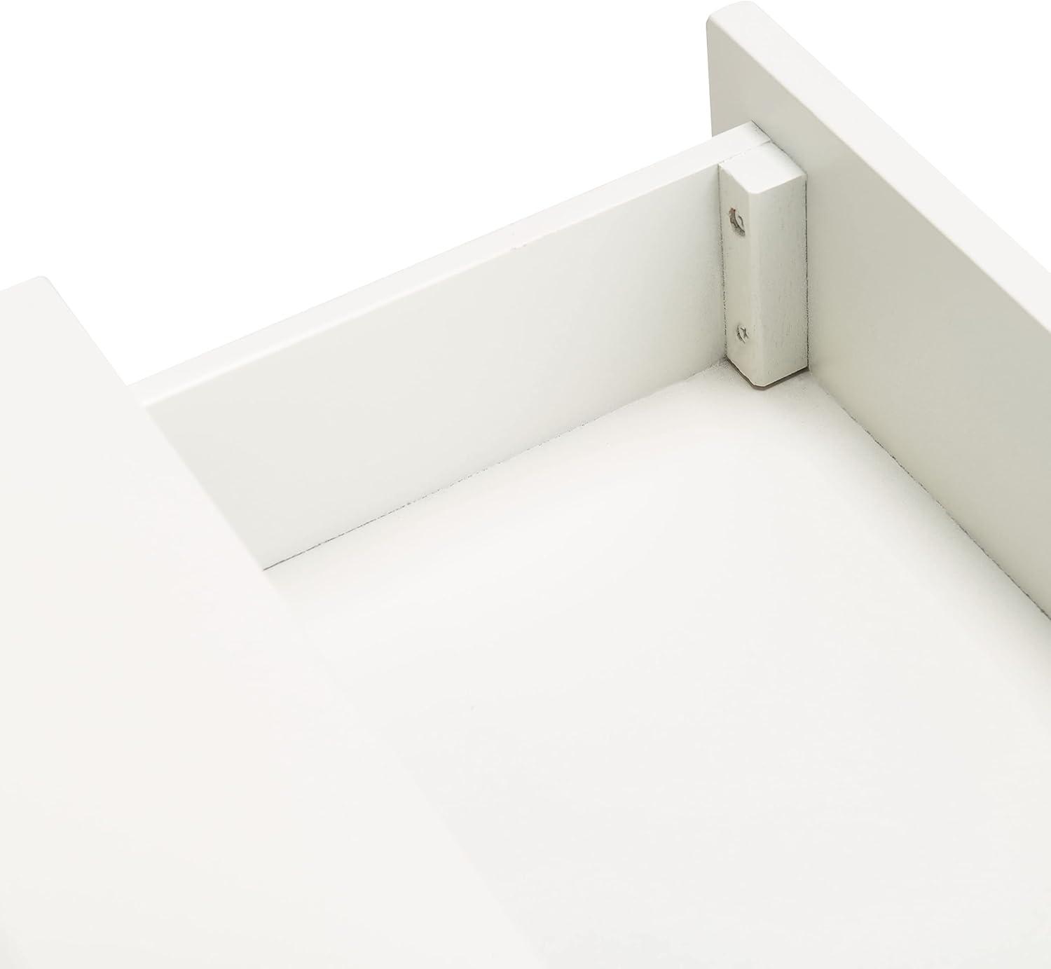 image:imageSafavieh Home Collection Cove WhiteGold 2Drawer 1Shelf Accent Table Fully Assembled ACC6602BWhiteGold