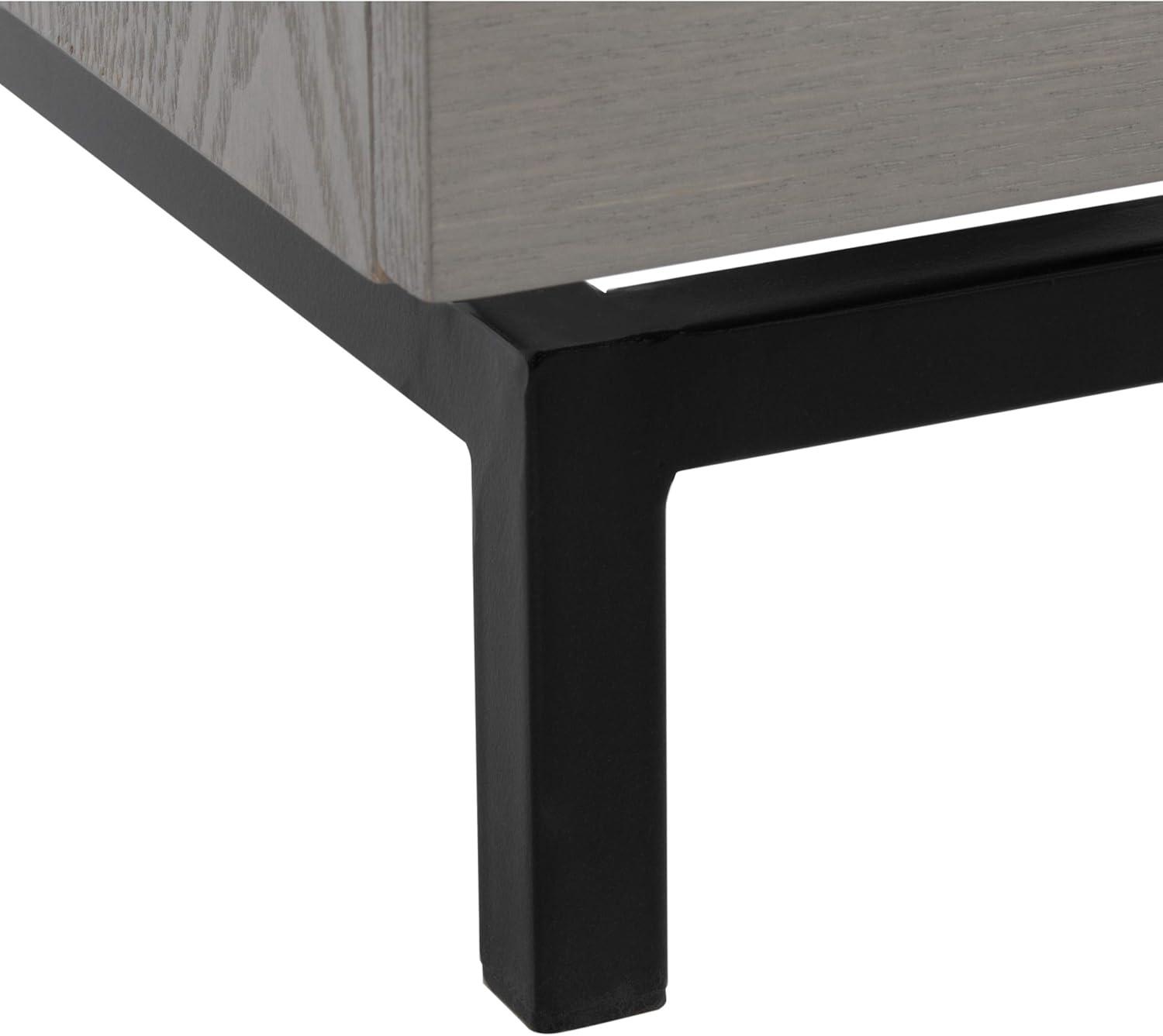 image:imageSafavieh Home Collection Herschel Grey and Black CabinetGrey Black