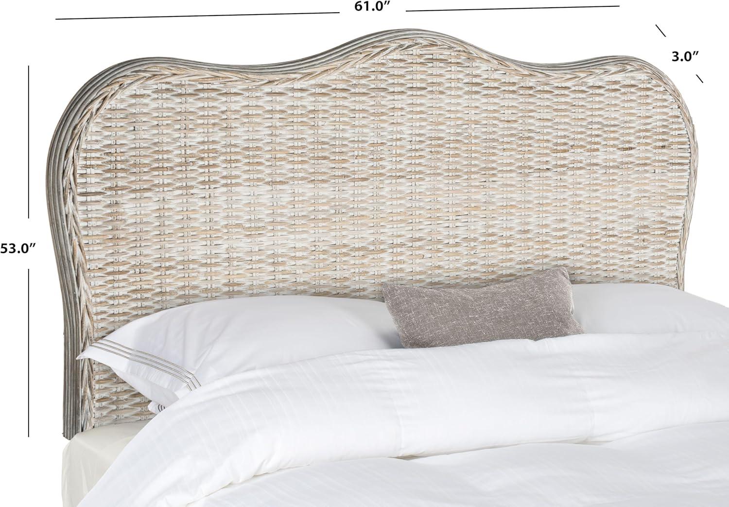 image:imageSafavieh Home Collection Imelda White Washed Headboard QueenWhite Washed