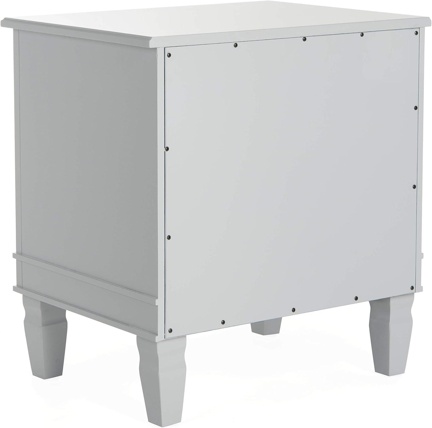 image:imageSafavieh Home Collection Kira Grey 3Drawer NightstandGrey