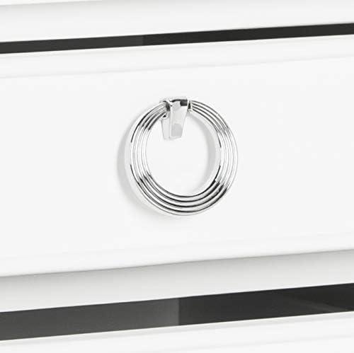 image:imageSafavieh Home Collection Kira Grey 3Drawer NightstandWhite