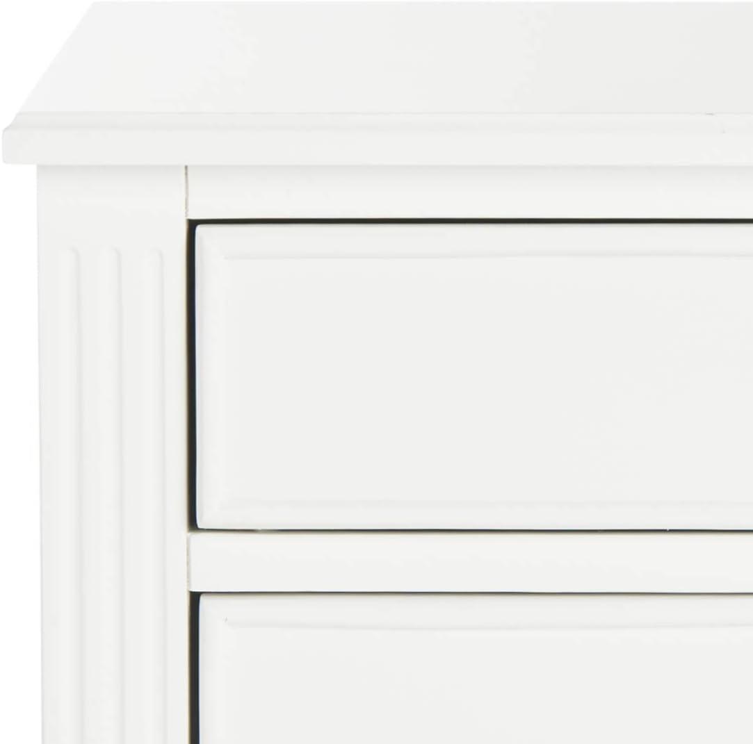 image:imageSafavieh Home Collection Kira Grey 3Drawer NightstandWhite