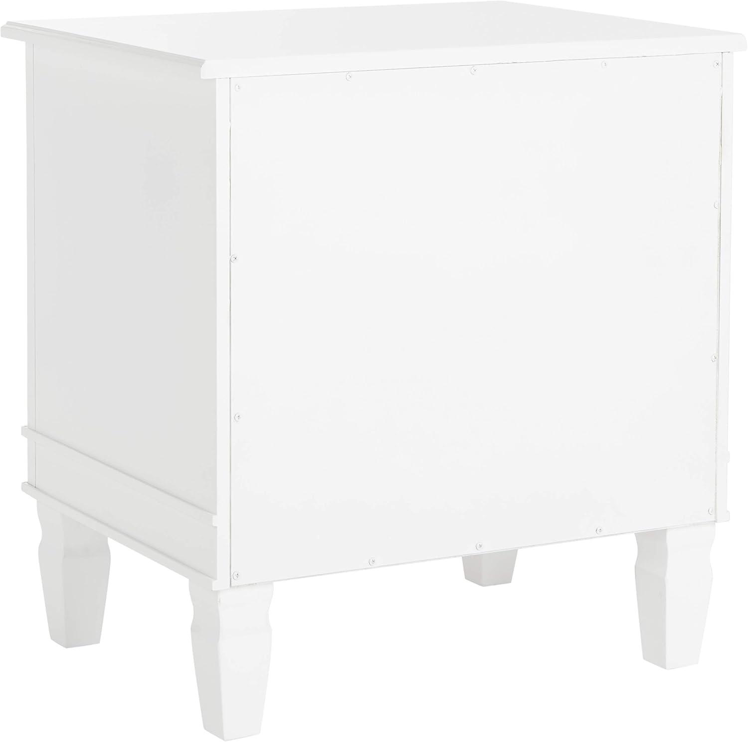 image:imageSafavieh Home Collection Kira Grey 3Drawer NightstandWhite