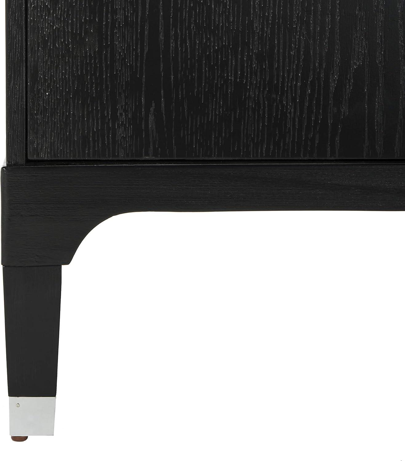 image:imageSafavieh Home Collection Lorna 3 Drawer Contemporary Night Stand Nightstand BlackBlack