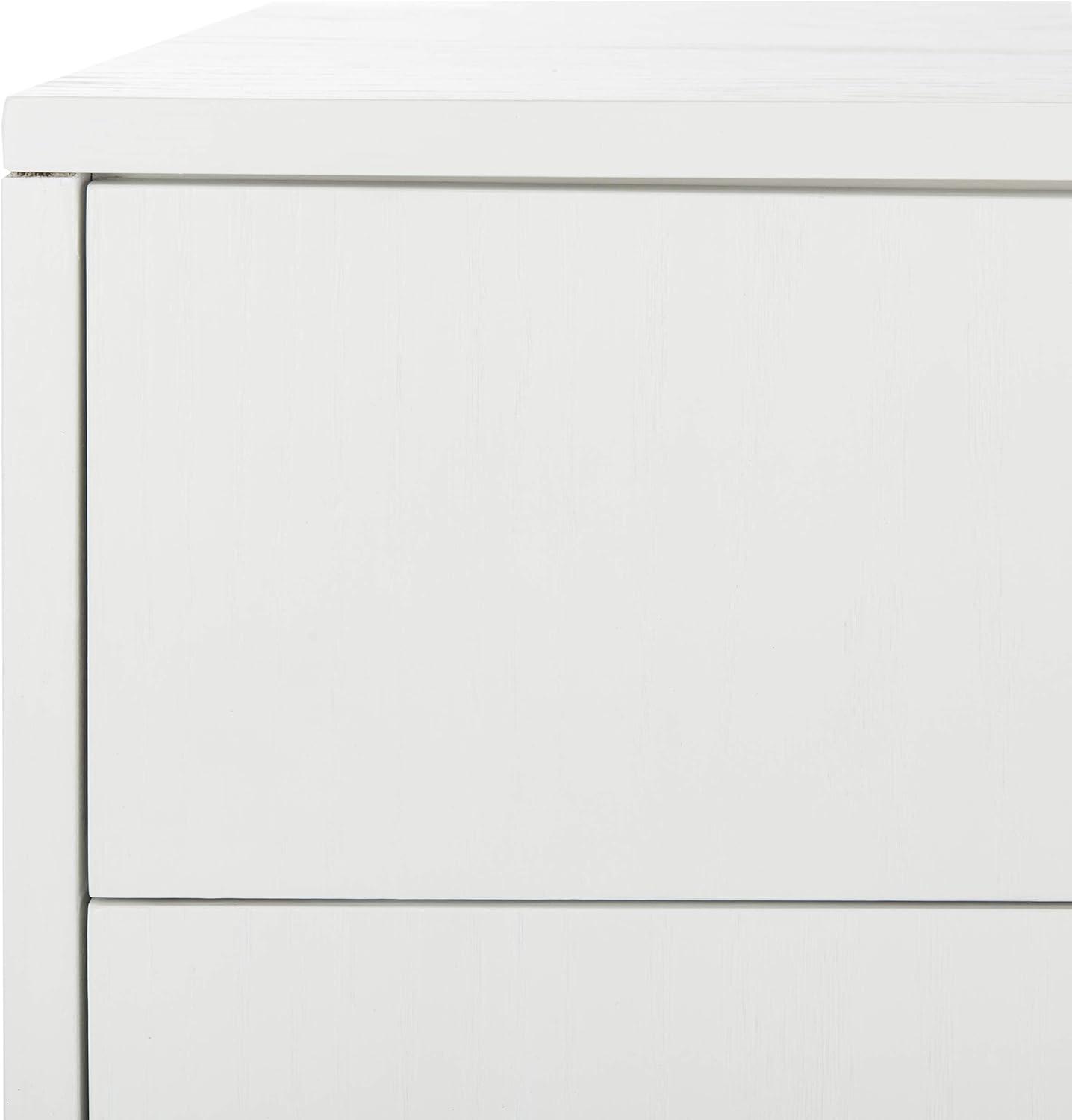 image:imageSafavieh Home Collection Lorna 3 Drawer Contemporary Night Stand Nightstand BlackWhite