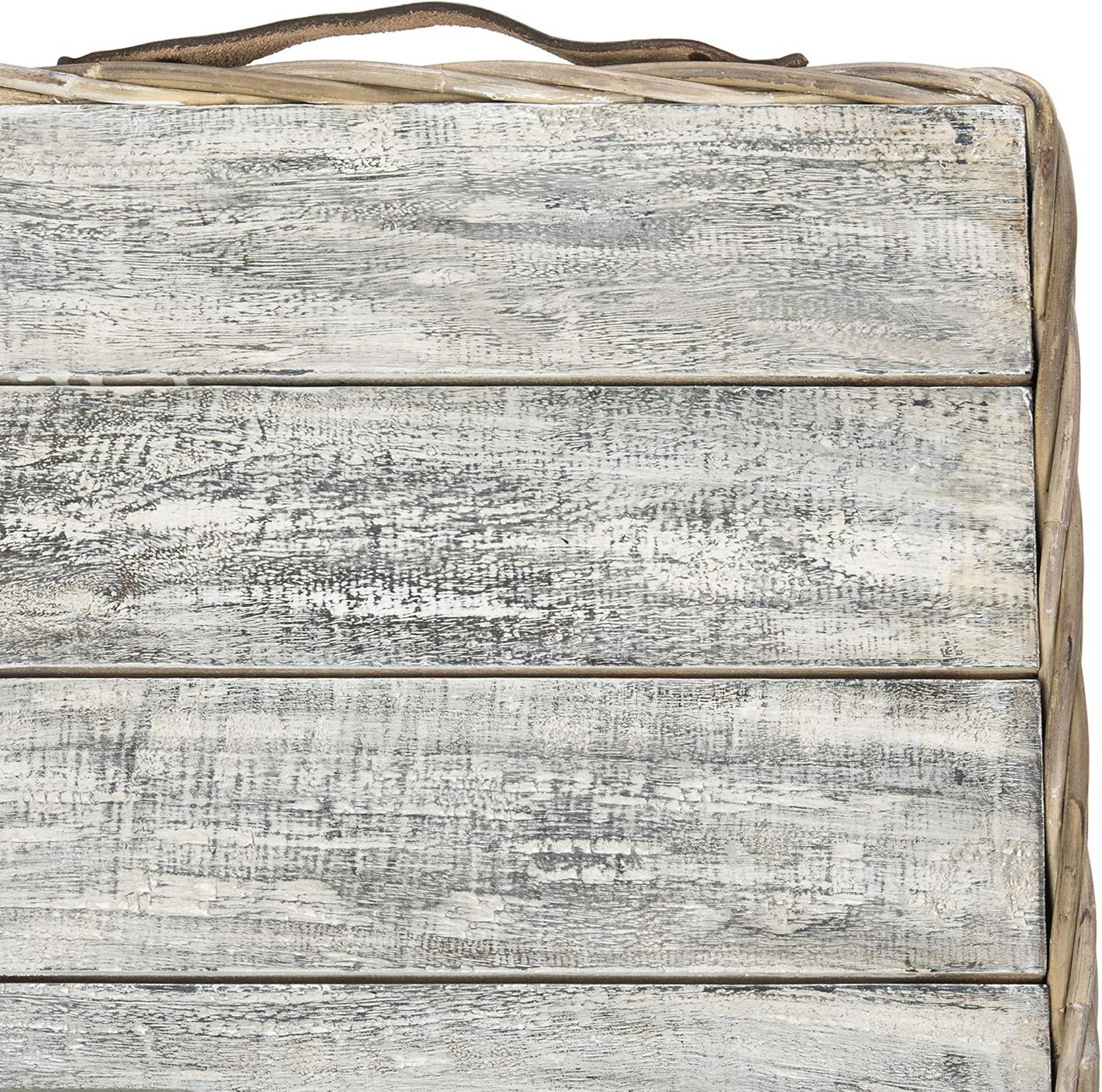 image:imageSafavieh Home Collection Merlie White Rattan Trunk