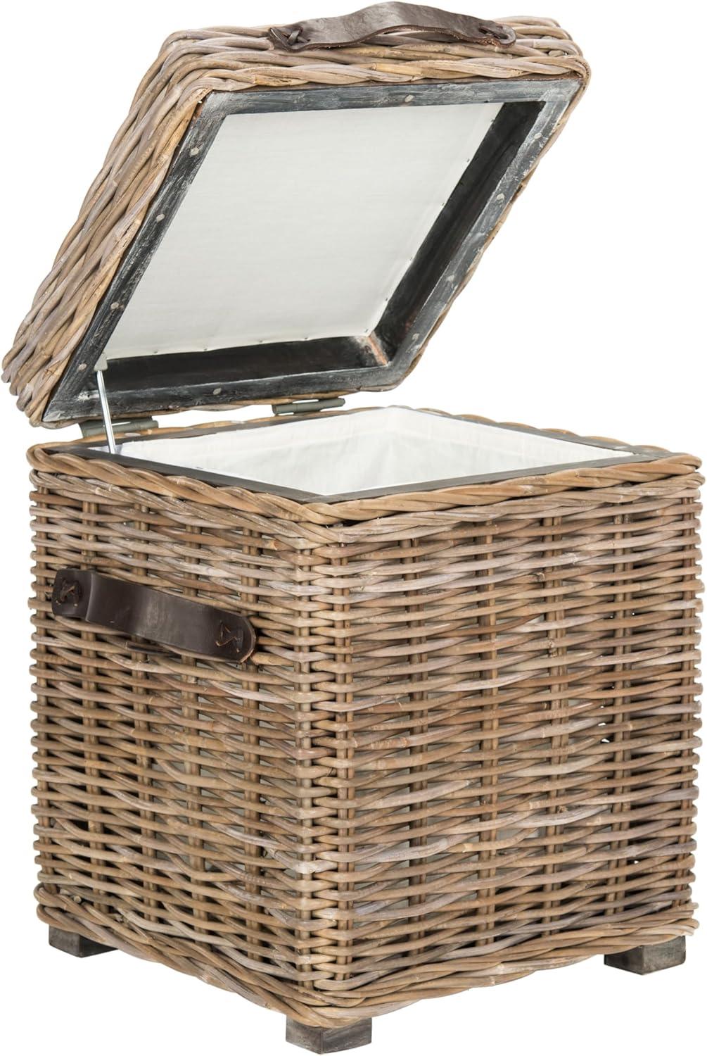 image:imageSafavieh Home Collection Merlie White Rattan Trunk