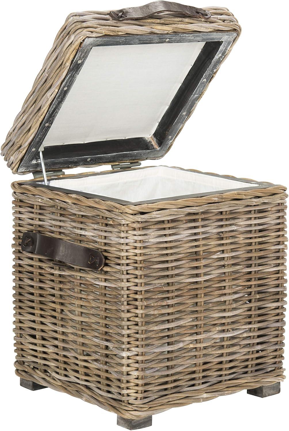 image:imageSafavieh Home Collection Merlie White Rattan Trunk