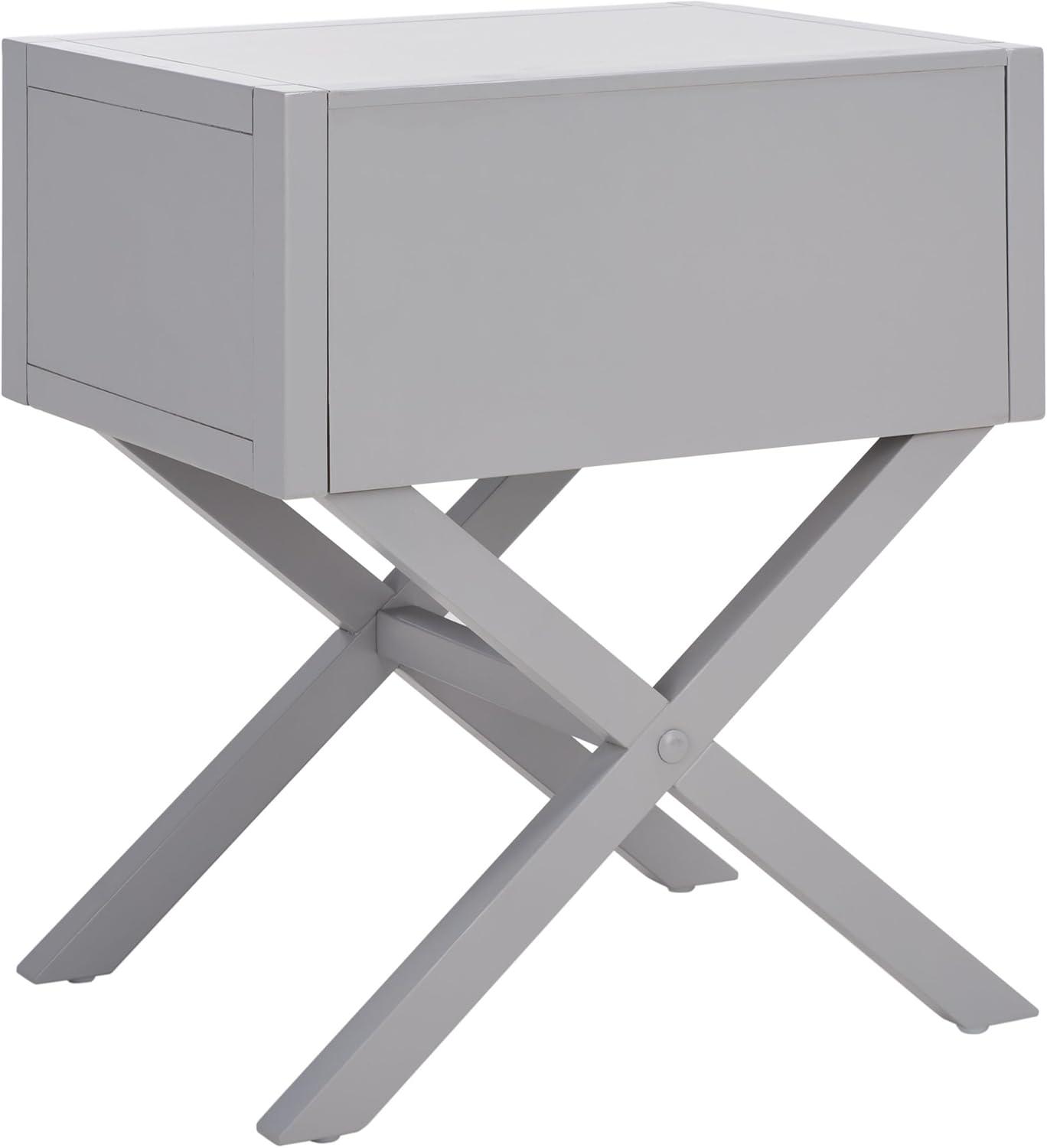 image:imageSafavieh Home Collection Odilia Turquoise and Gold 1Drawer Nightstand 16D x 19W x 22HGrey