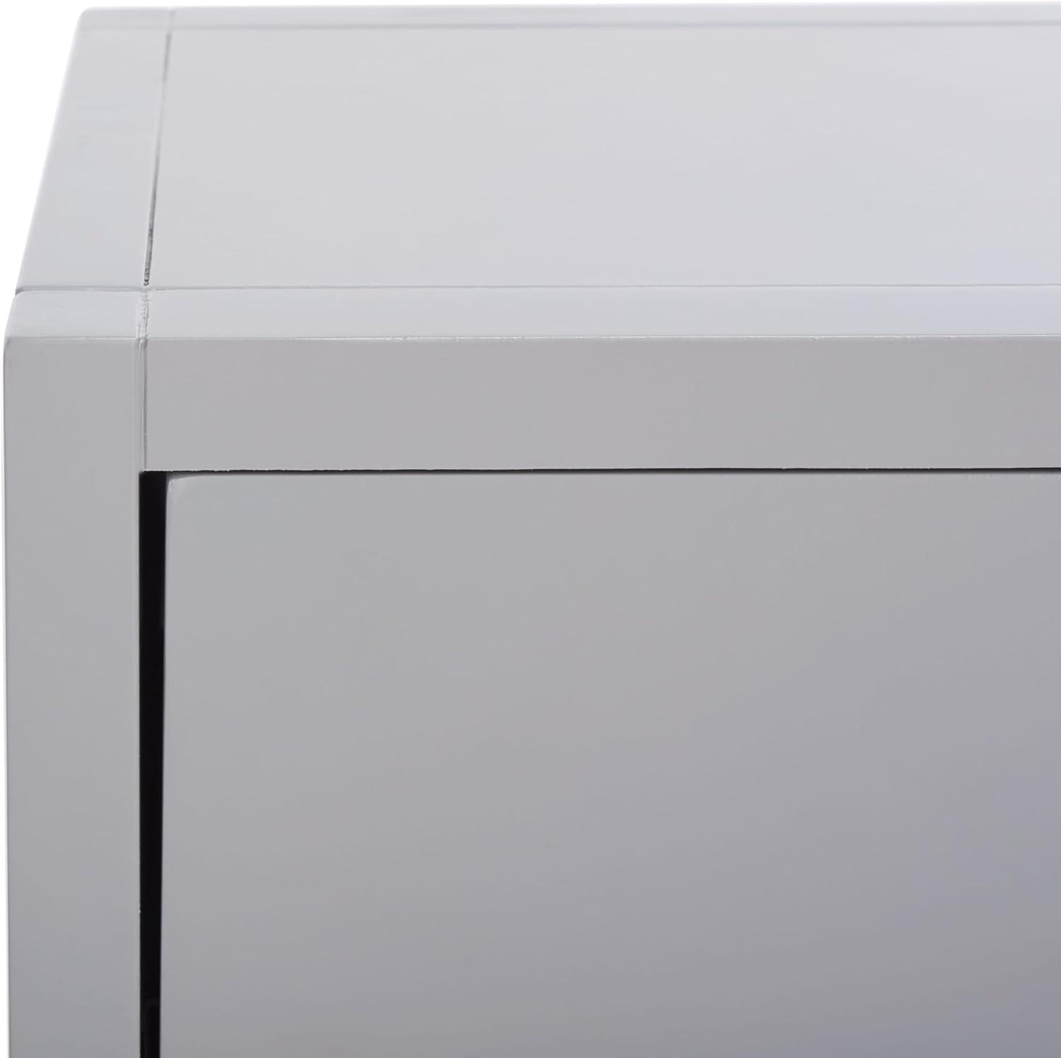 image:imageSafavieh Home Collection Odilia Turquoise and Gold 1Drawer Nightstand 16D x 19W x 22HGrey