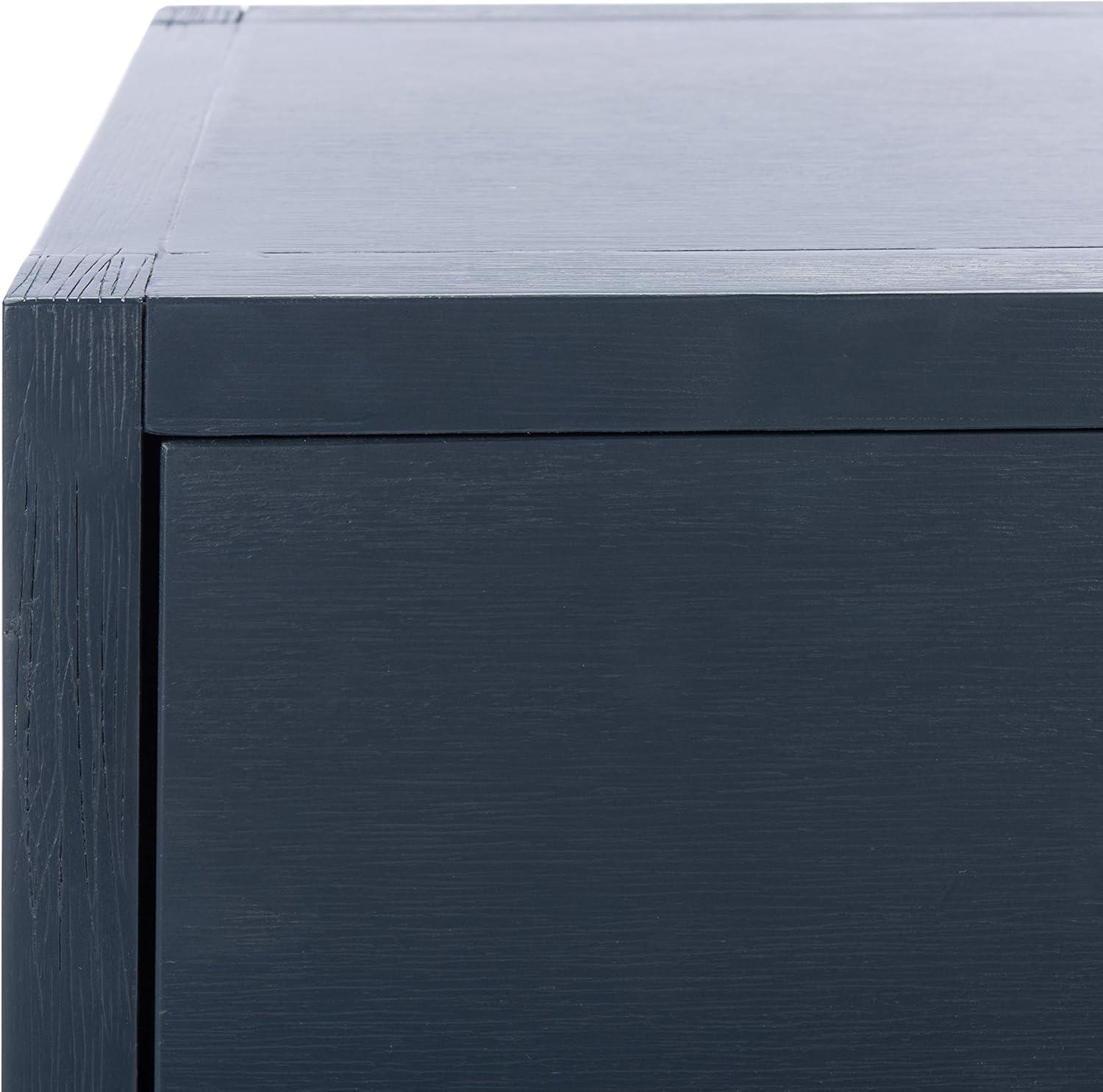 image:imageSafavieh Home Collection Odilia Turquoise and Gold 1Drawer Nightstand 16D x 19W x 22HNavy